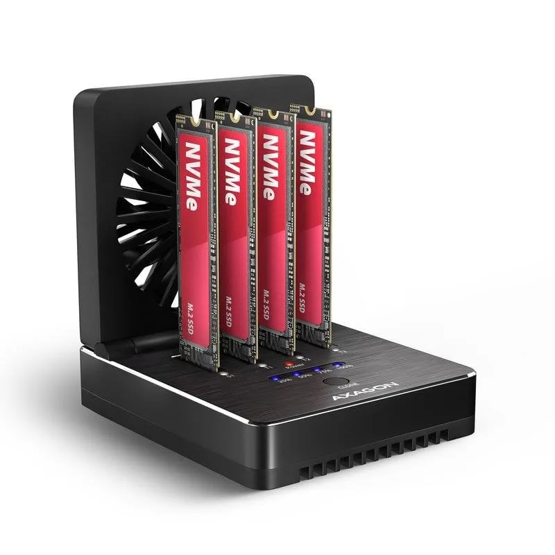 Base di connessione Axagon ADSA-M2C44 per 4 SSD M.2 USB4 40 Gbit/s - immagine 1