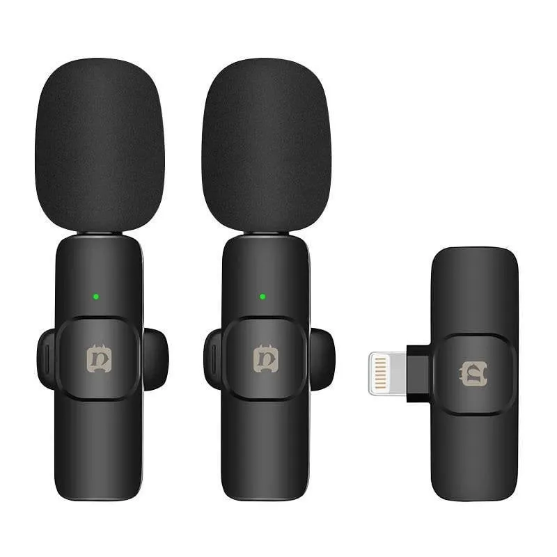 Microfono Puluz PU3150B Lavalier wireless omnidirezionale Lightning - immagine 1