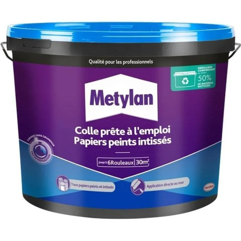 Colla Metylan Pasta Non Tessuto 4,5 kg Alta Adesione Bianca - immagine 1