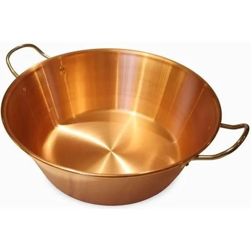 Bassina Baumalu 38 cm rame 9L manici inox fondo piatto - immagine 1