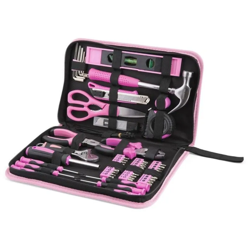 Set Utensili Manuale Fieldmann FDG 5016-71R 71 Pezzi Rosa Custodia Nylon - immagine 1