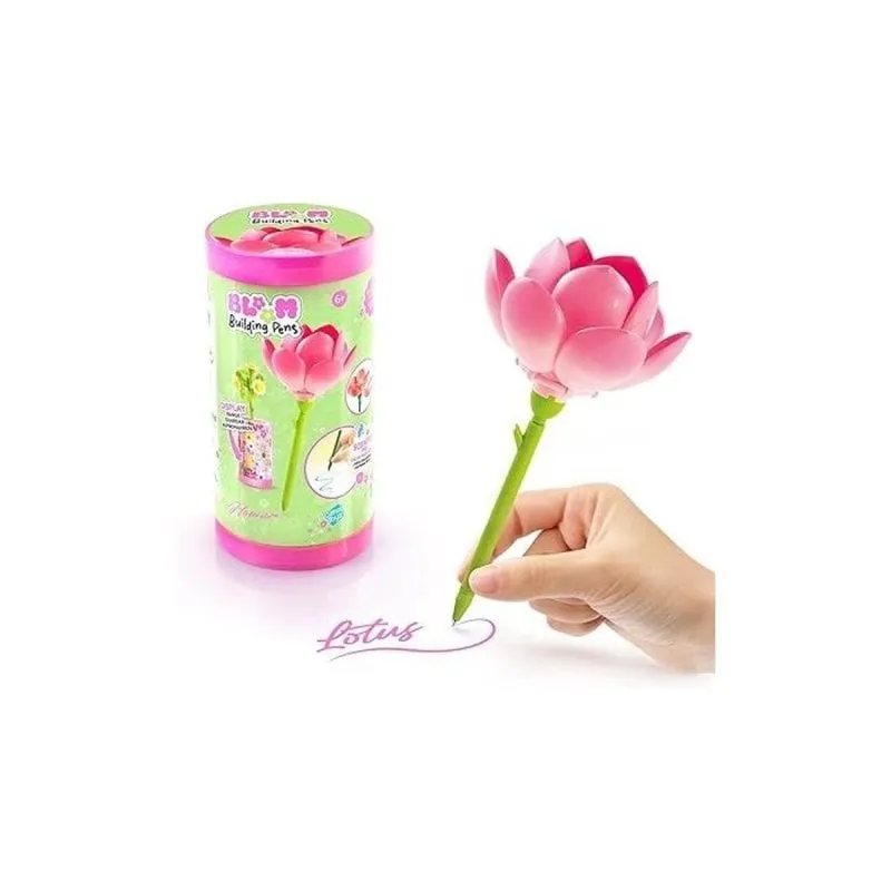 Penna Canal Toys Flower Brick Pen Inchiostro Glitterato Profumato Fiore Assemblabile - immagine 1