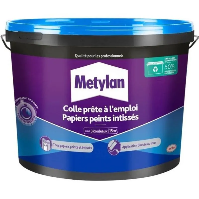 Colla Metylan Non Tessuto Pronta all'Uso 2,25 kg Alta Aderenza - immagine 1