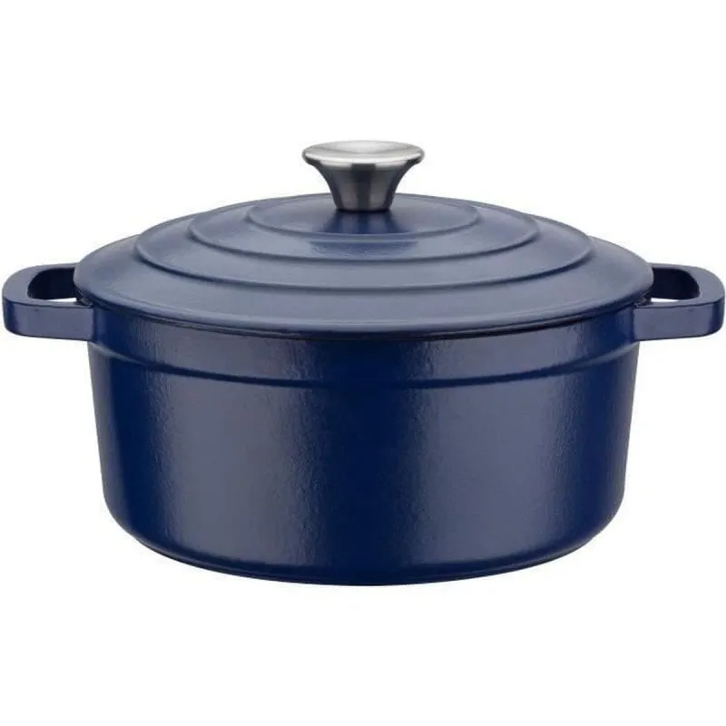 Casseruola GSW Blue Magic 24 cm 3,8 L Acciaio Smaltato Induzione Forno - immagine 1
