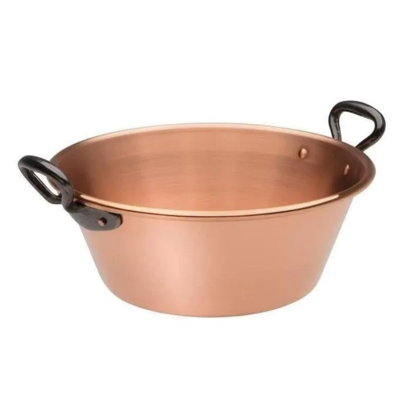 Pentola marmellata Baumalu rame 26 cm 1,7 mm manici ghisa - immagine 1