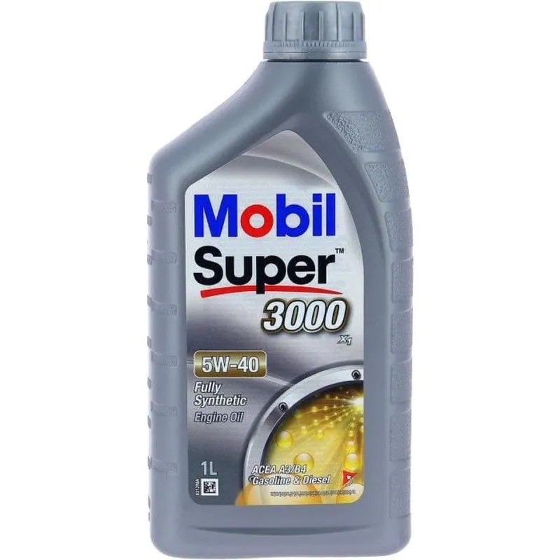Olio Motore Mobil Super 3000 Sintetico 5W-40 1L Benzina Diesel ACEA A3/B4 - immagine 1