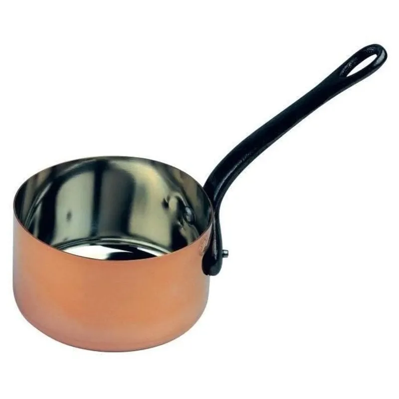 Casseruola Baumalu 12 cm rame massiccio interno stagnato manico fisso - immagine 1