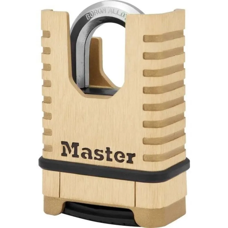 Lucchetto Master Lock Excell M1177EURD 4 Cifre Ottone 58 mm Boro Impermeabile - immagine 1