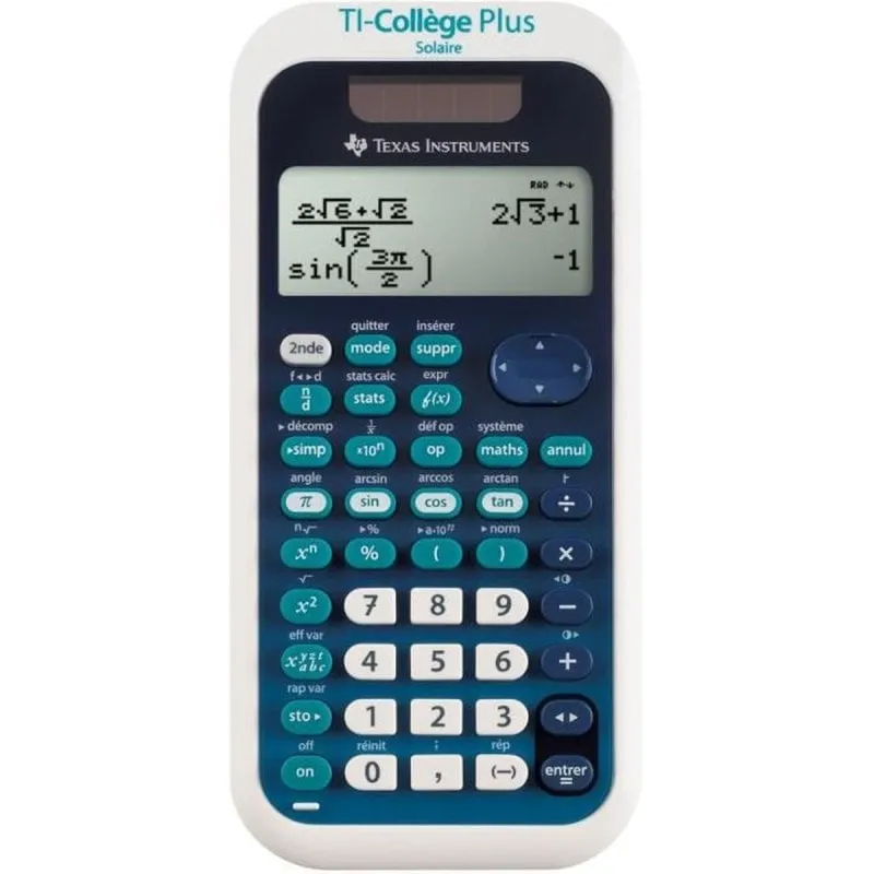 Calcolatrice Texas Instruments TI-Collège Plus Solare Display 5 Righe Francese - immagine 1