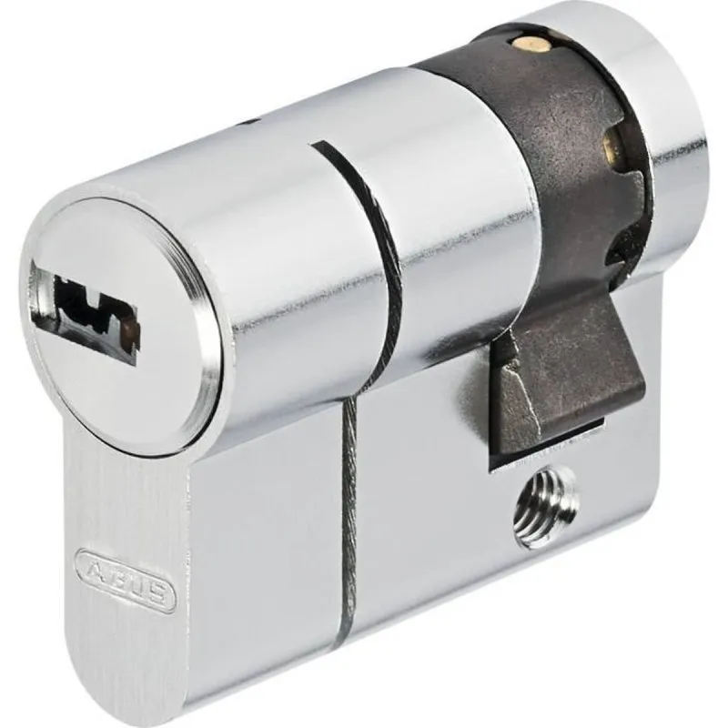 Cilindro Europeo Abus D66psn H-box 10/40 Antiestrazione 5 Chiavi Nichel - immagine 1