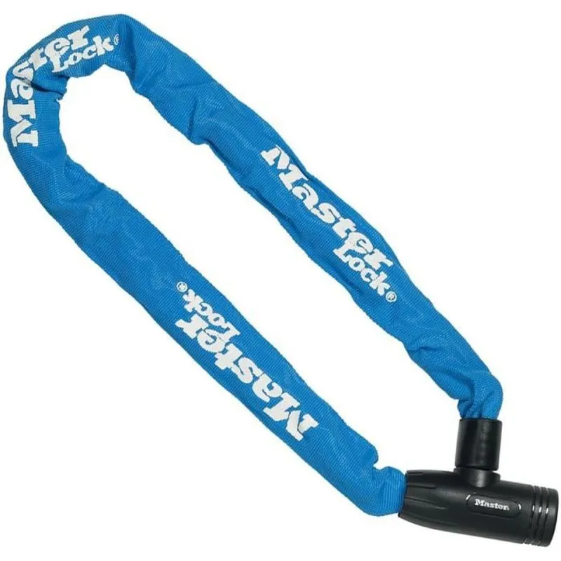 Lucchetto Catena Master Lock 9 mm Acciaio Cementato 90 cm Nylon Blu - immagine 1