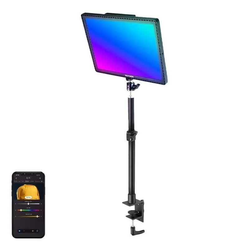 Lampada LED Neewer GL1C RGB 48W 2900-7000K per creatori di contenuti - immagine 1