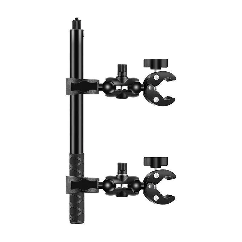 Supporto per Moto e Bicicletta PULUZ con Due Morsetti e Asta Selfie 150 cm - immagine 1