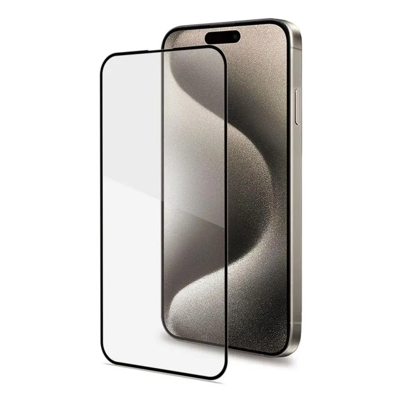 Protettore schermo Celly Fullglass per Apple iPhone 16 Pro Vetro Temperato Nero - immagine 1