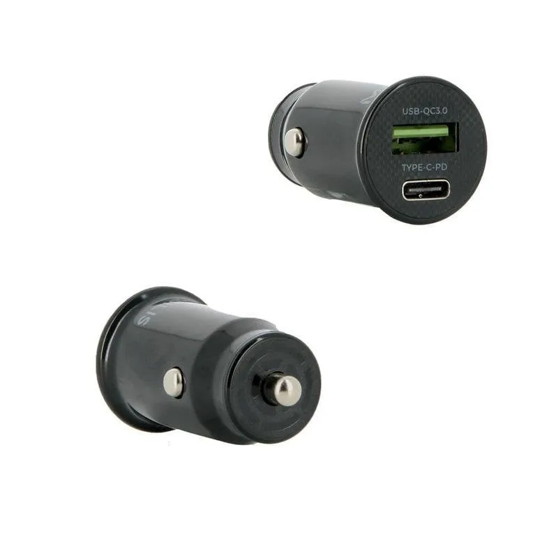 Caricatore per Auto Mobilis Universal 24V Nero con 1 USB-A e 1 USB-C - immagine 1