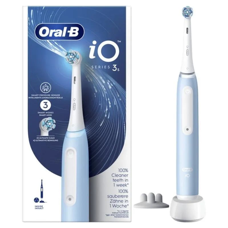 Spazzolino Elettrico Oscillante Rotativo BRAUN Oral-B iO 3 3 Modalità 1 Testina Sensore di Pressione Timer - immagine 1