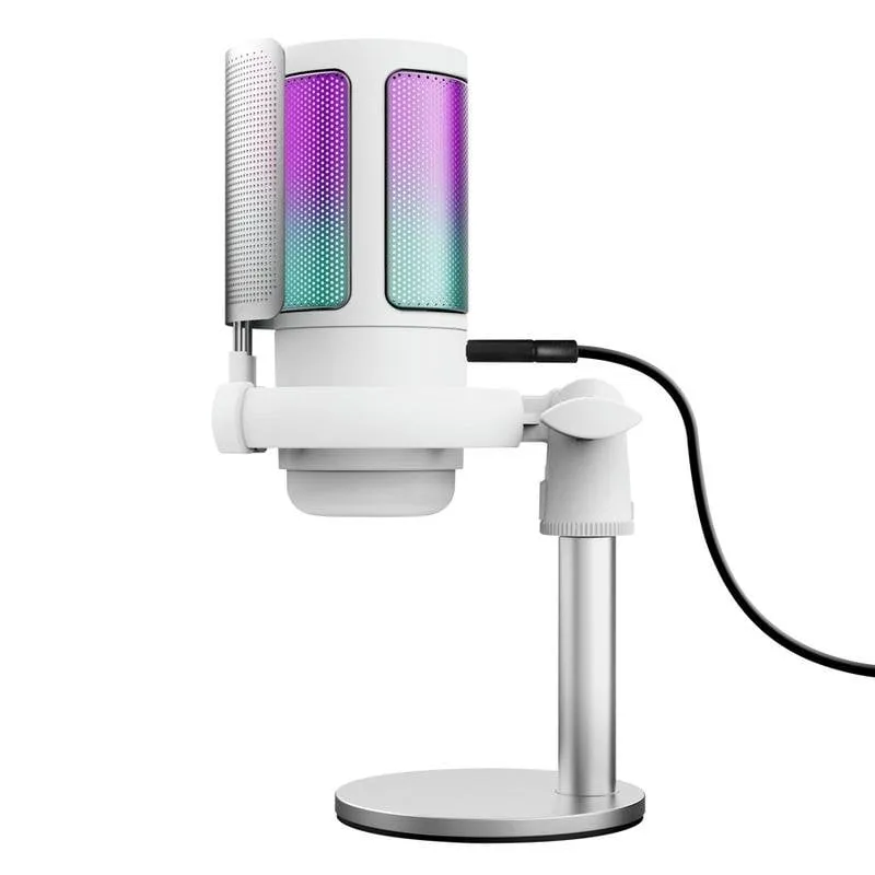 Microfono Trust GXT 238W Auron USB cardioide con illuminazione RGB e filtro antipop - immagine 1