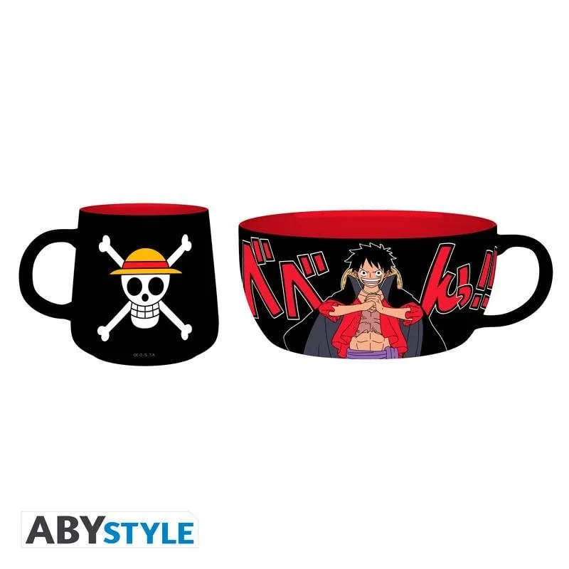 Tazza ABYSTYLE One Piece Luffy Set 0,32 L Multicolor - immagine 1