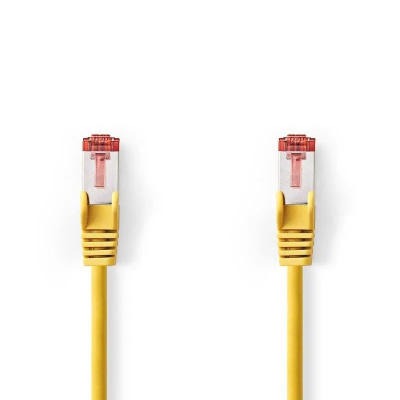 Cavo di rete Nedis CCGL85221YE100 Cat6 S/FTP 10 m Rosso Giallo - immagine 1