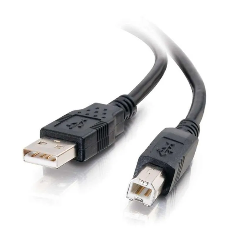 Cavo USB 2.0 A/B 2 m C2G Nero - immagine 1