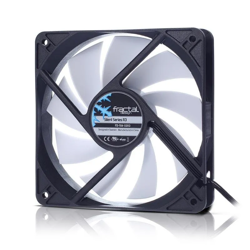 Raffreddamento Aria Fractal Design Silent Series R3 50mm 3500 RPM Nero Bianco - immagine 1