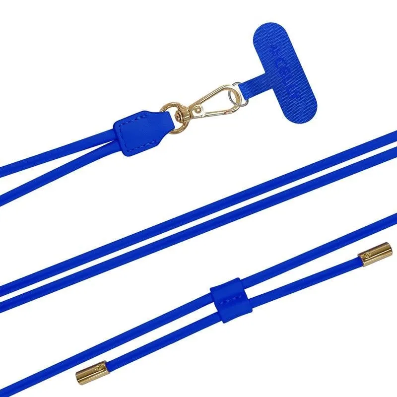 Laccio per collo Celly Blu cuoio PU 1,4 m - immagine 1