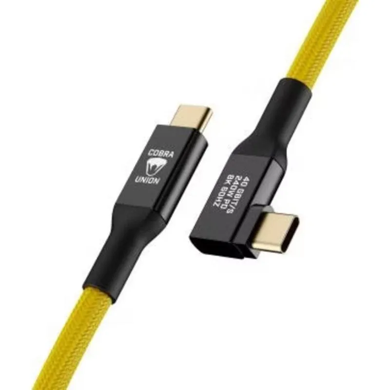 Cavo USB4 Cobra Angolare 0,5 m 240W - immagine 1