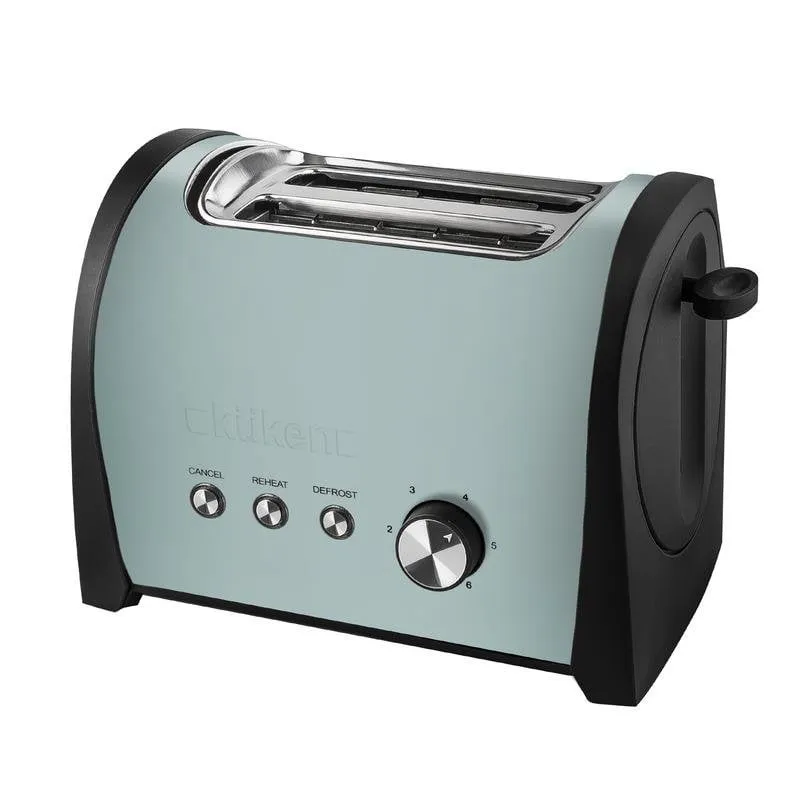 Tostapane Küken 33957 2 fette 800W Acciaio inoxidabile Verde Vintage - immagine 1