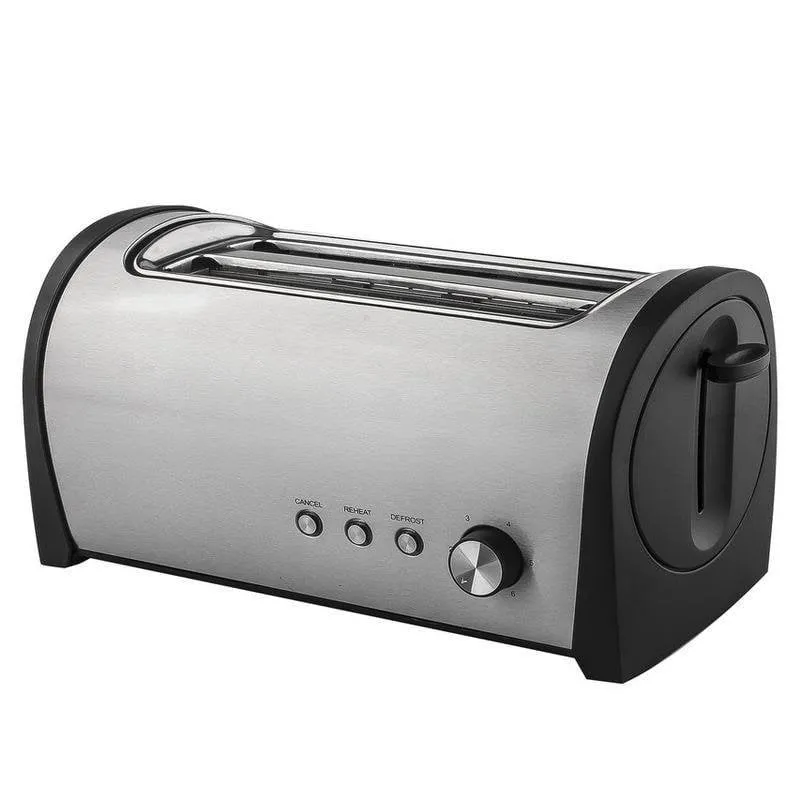 Tostapane Kuken 33622 4 fette 2 fessure lunghe 1400W 6 livelli inox - immagine 1