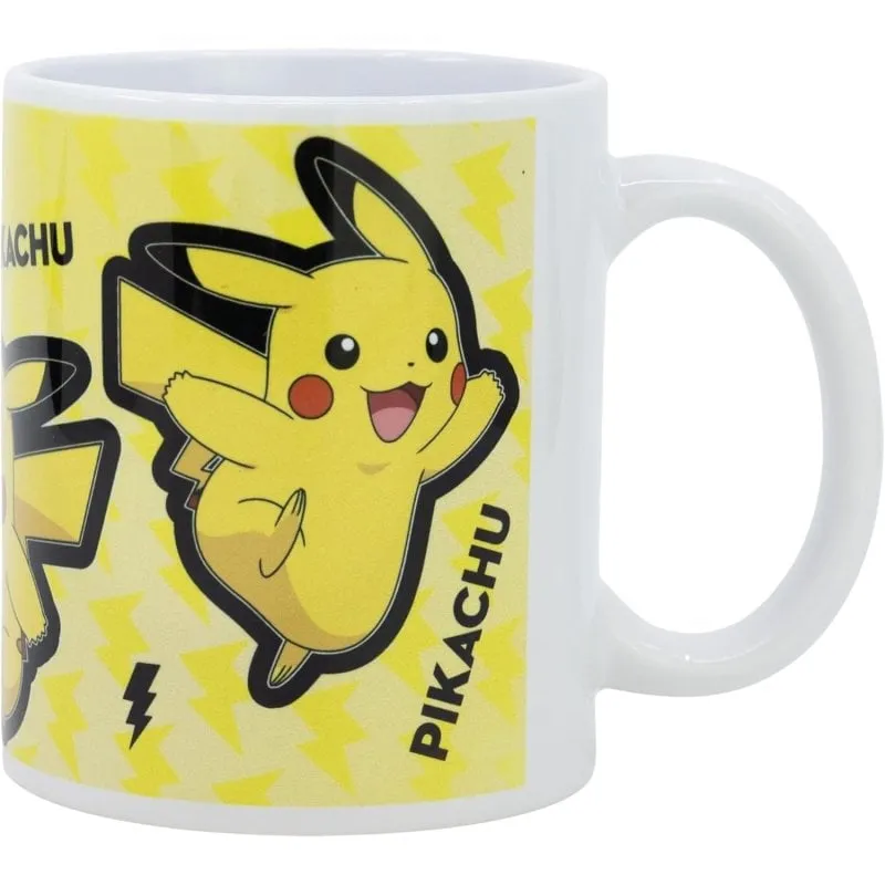 Tazza Pikachu Pokémon Ceramica 325 ml Design Giallo Stor - immagine 1