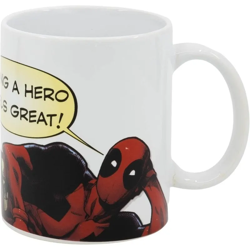 Tazza Marvel Deadpool Feels Great Ceramica 325 ml Ufficiale - immagine 1