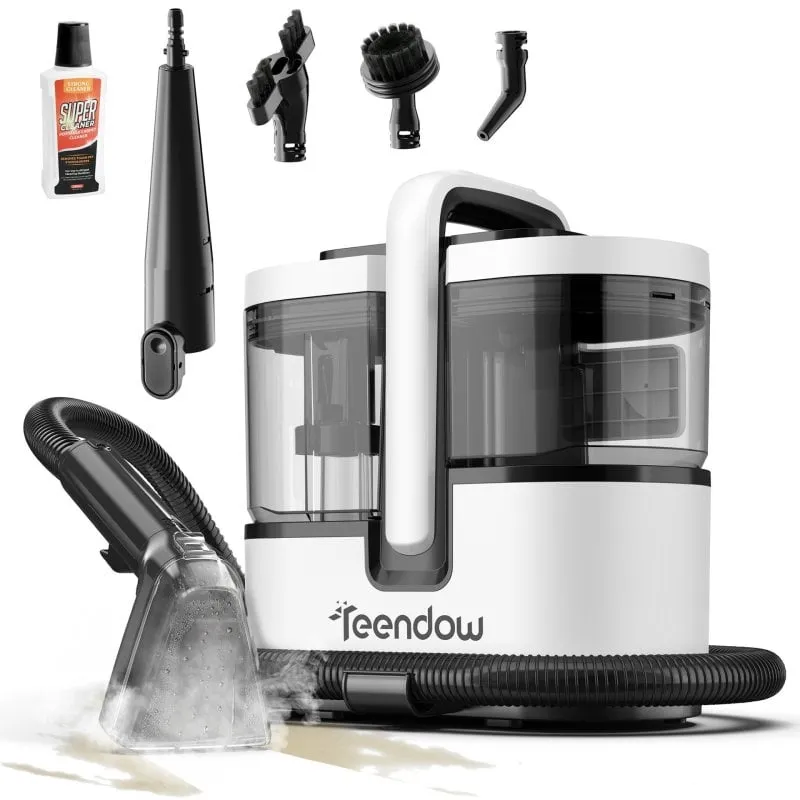 Aspirapolvere Teendow 1800W 16kPa Vapore 100°C Acqua Calda 60°C 1600ml - immagine 1