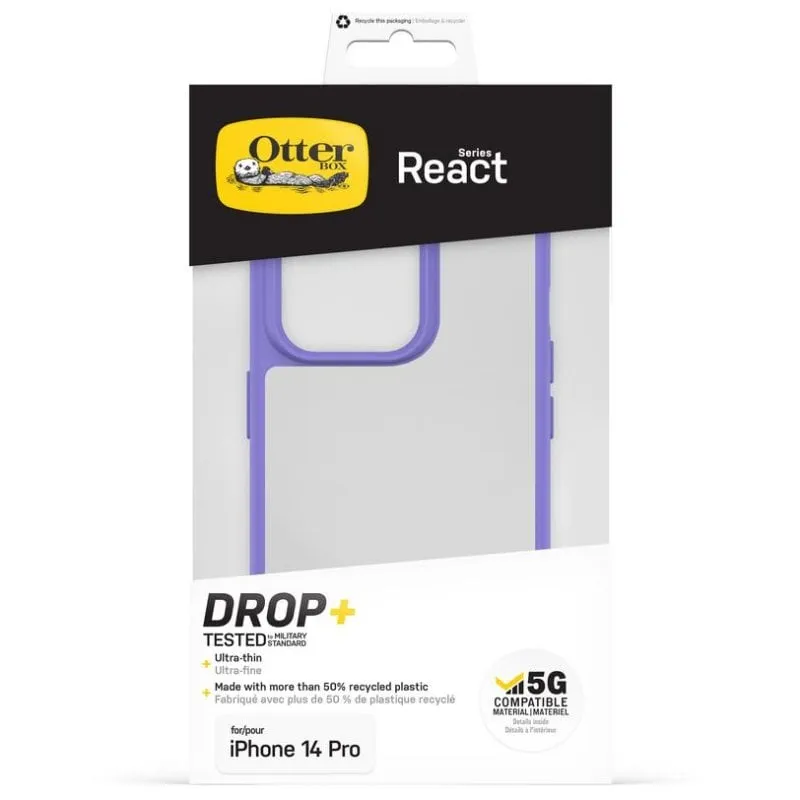 Funda para móvil OtterBox React Cover Policarbonato Viola per iPhone 14 Pro - immagine 1