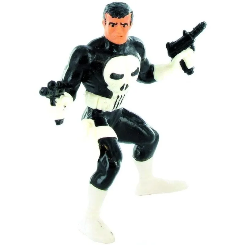 Figura Punisher Marvel 10 cm Costume Nero e Bianco Collezione Cinema - immagine 1