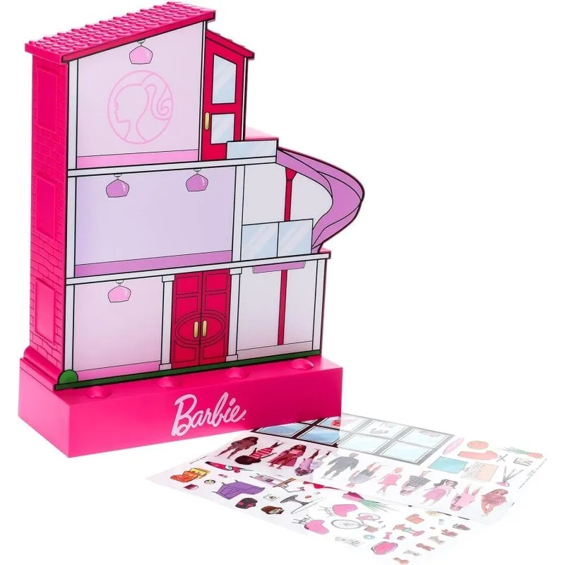 Lampada Casa dei Sogni Barbie Paladone 12 cm Personalizzabile Adesivi - immagine 1