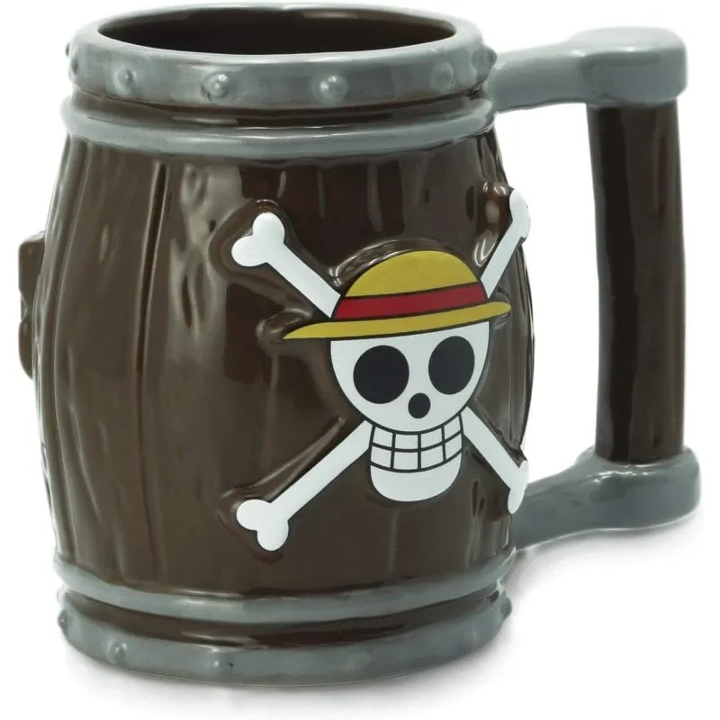 Tazza 3D One Piece Abystyle 350 ml Marrone Grigia Ufficiale - immagine 1