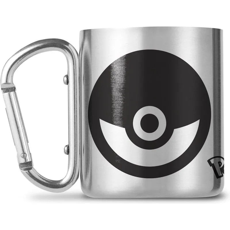 Tazza Pokémon Poké Ball Abystyle Alluminio Manico Moschettone 227 ml - immagine 1