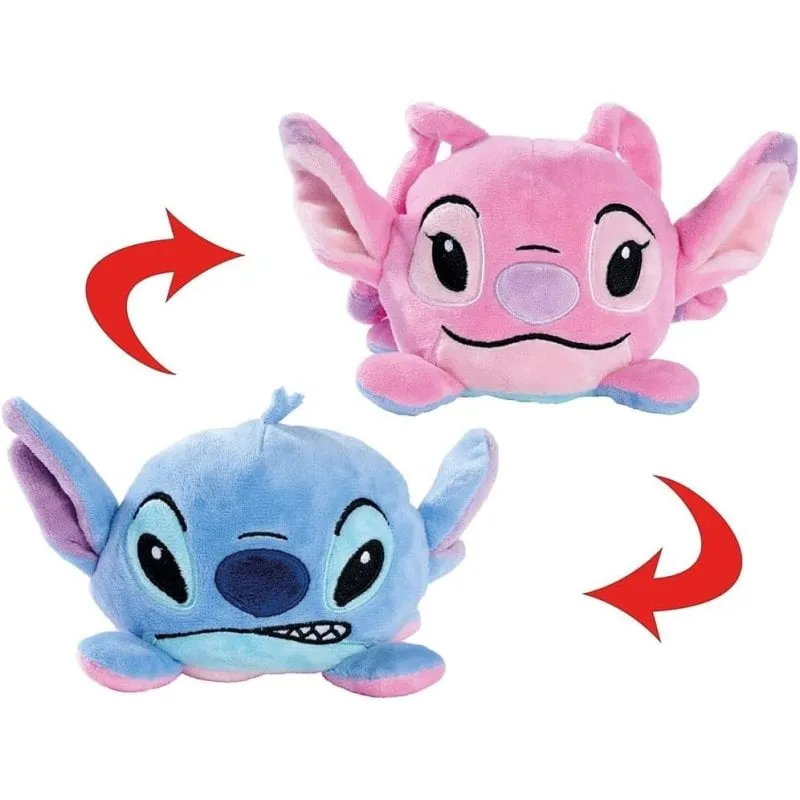 Peluche Reversibile Disney Stitch e Angel 13 cm Simba Ufficiale - immagine 1
