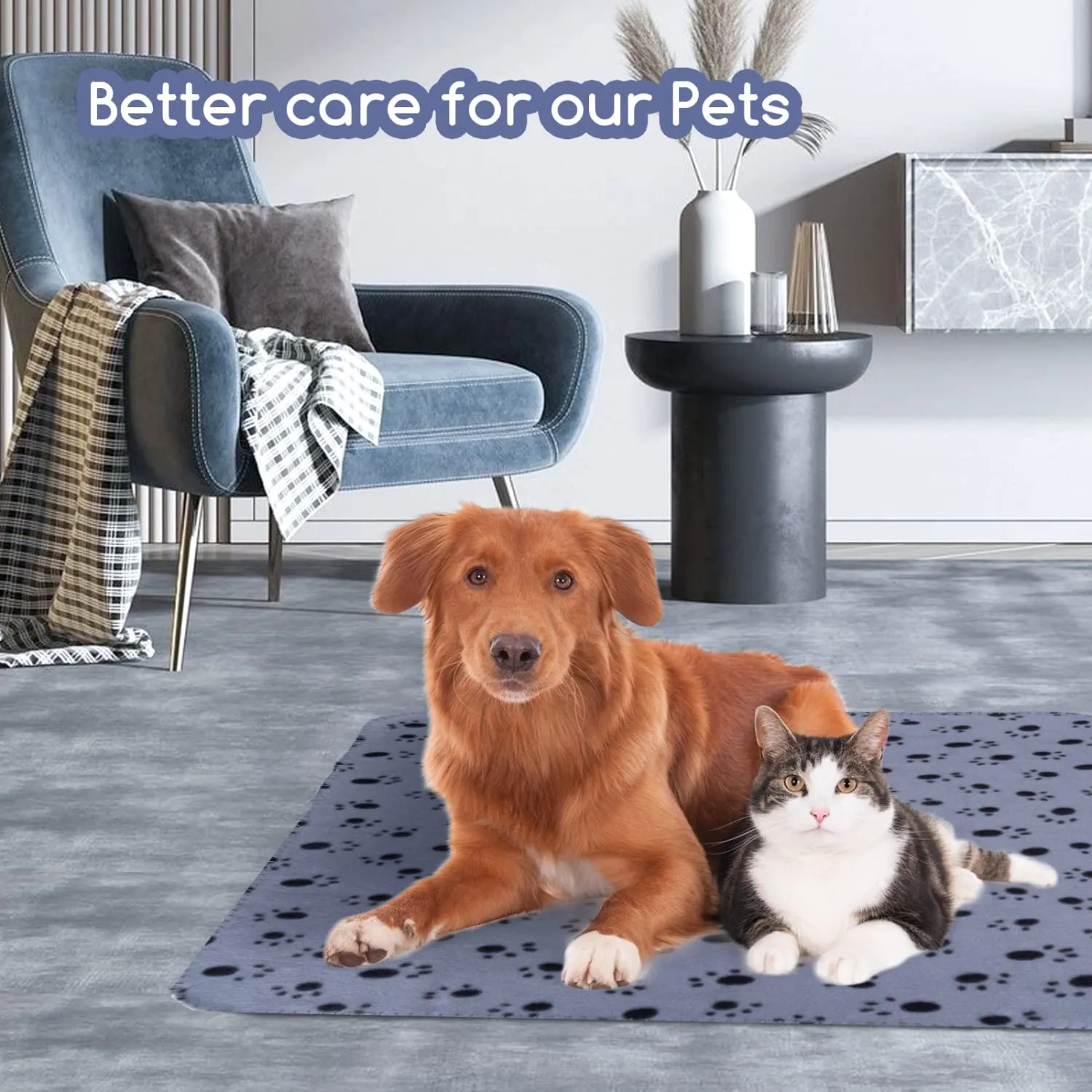 Nobleza 3 Pezzi Coperta per Cane Gatto Lavabile Soffice Durevole, Morbida Coperta in Pile per Cani e Gatti, per Cani, Gatti, Conigli E Altri Animali Domestici (M 120 * 100CM) - immagine 7