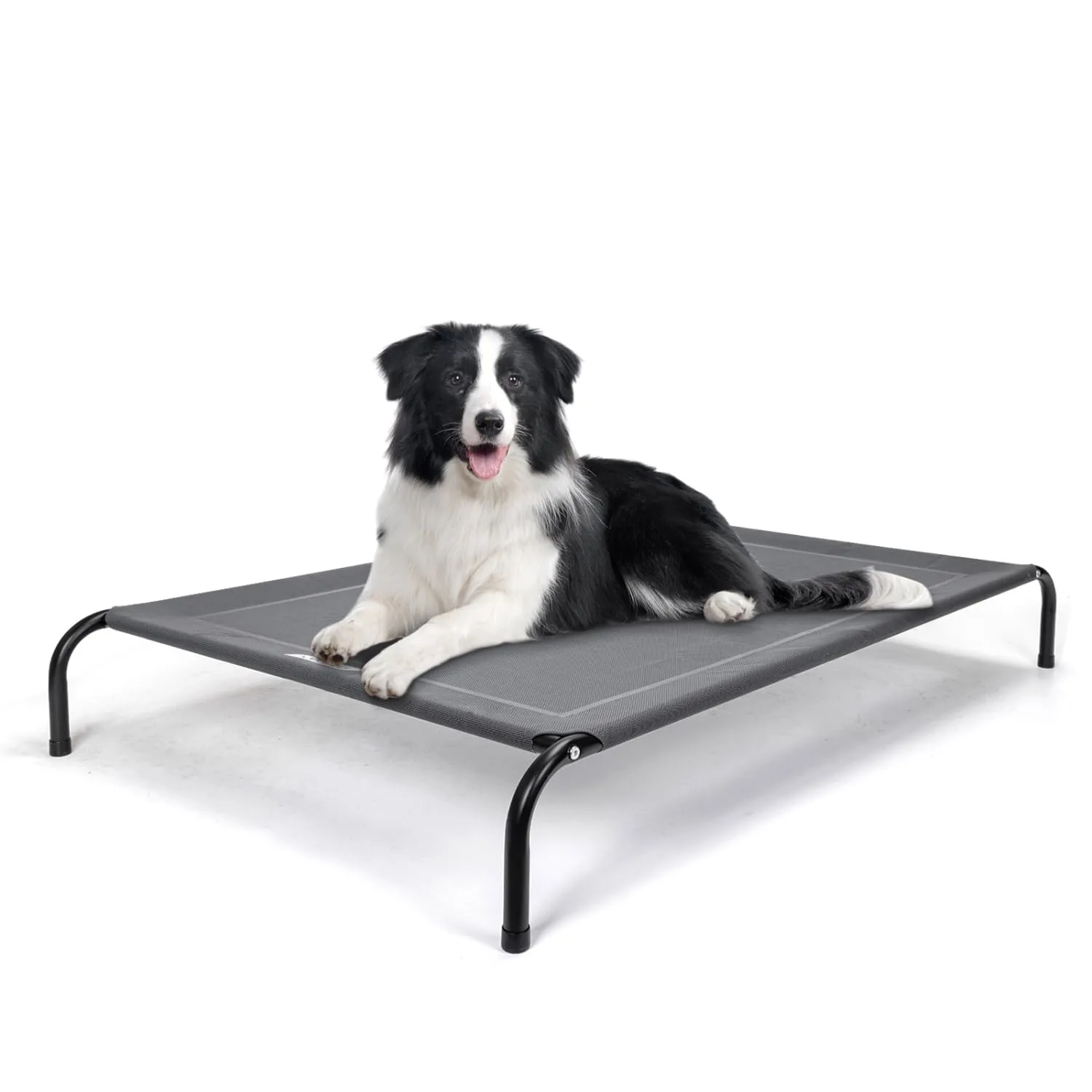 Nobleza Lettino Rialzato per Cani, Lettino Rialzato Cane per Giardino E Outdoor, Letto Rinfrescante per Animali Domestici Lavabile, Grigio, L, 124x90x20CM - immagine 1