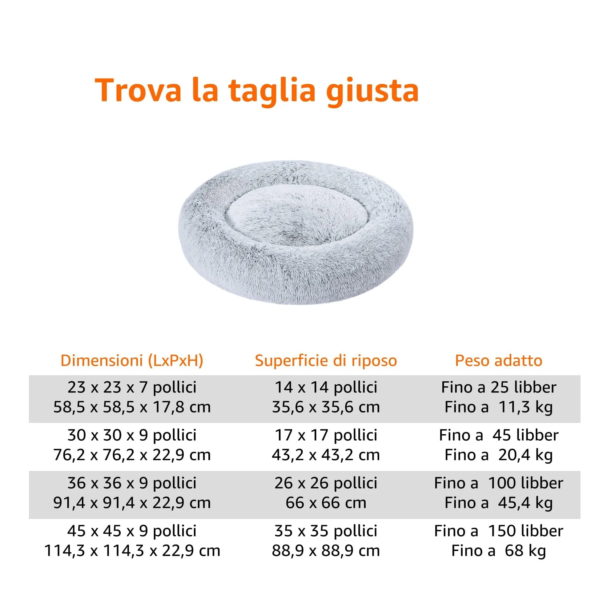 Amazon Basics Morbido Letto per animali per Cane, Lavabile in lavatrice, 76 cm, grigio - immagine 4