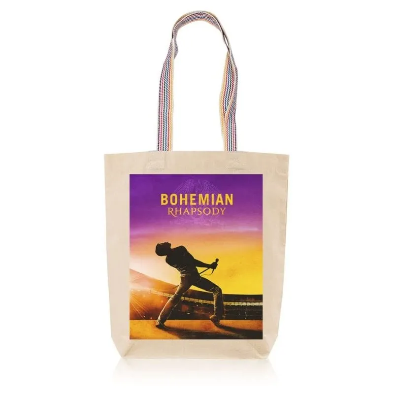 Borsa Tote Bag Bohemian Rhapsody Cotone Stampa Digitale Alta Qualità - immagine 1