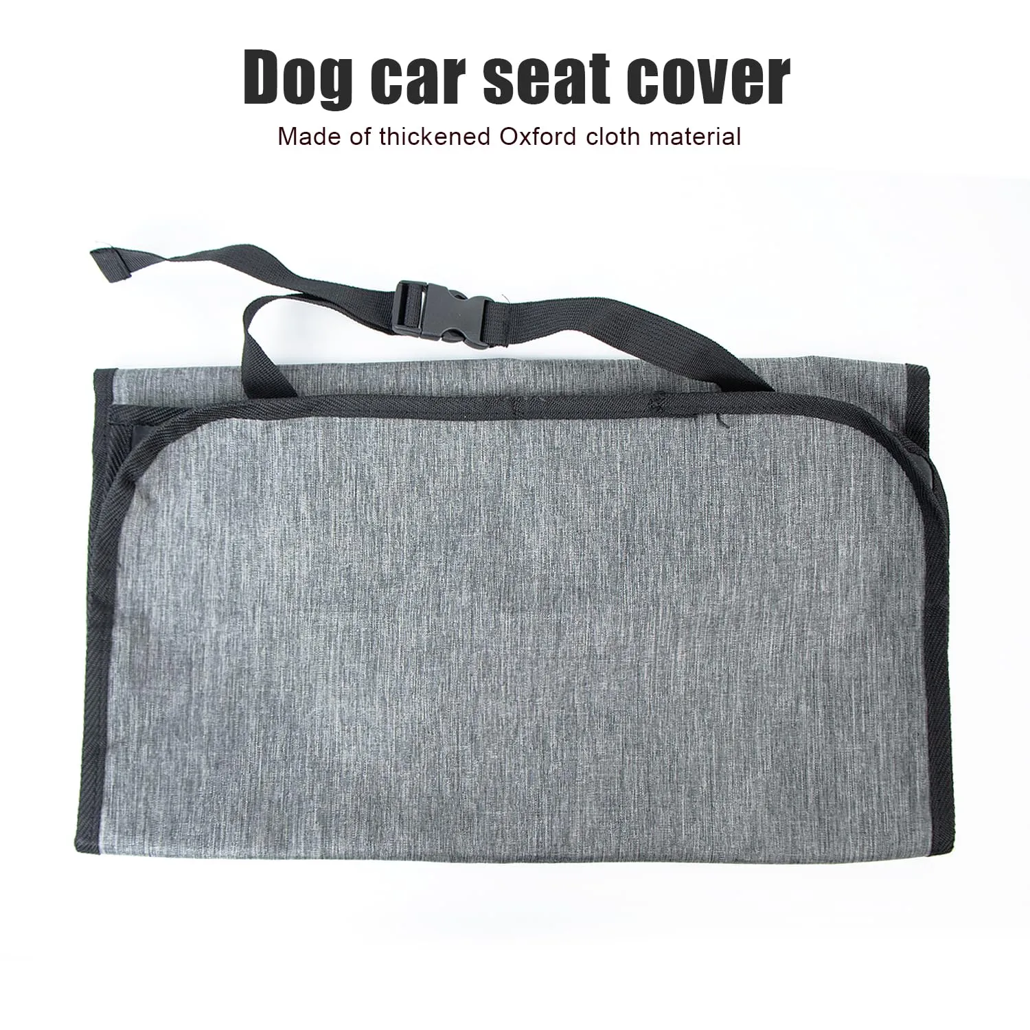 xiruiubao Coprisedile Cani Auto Anteriore, Impermeabile e Antigraffiato Telo Macchina per Cani, Antiscivolo Coprisedile per Cani per Auto, Camion e SUV (109 x 49 cm, Grigio) - immagine 4