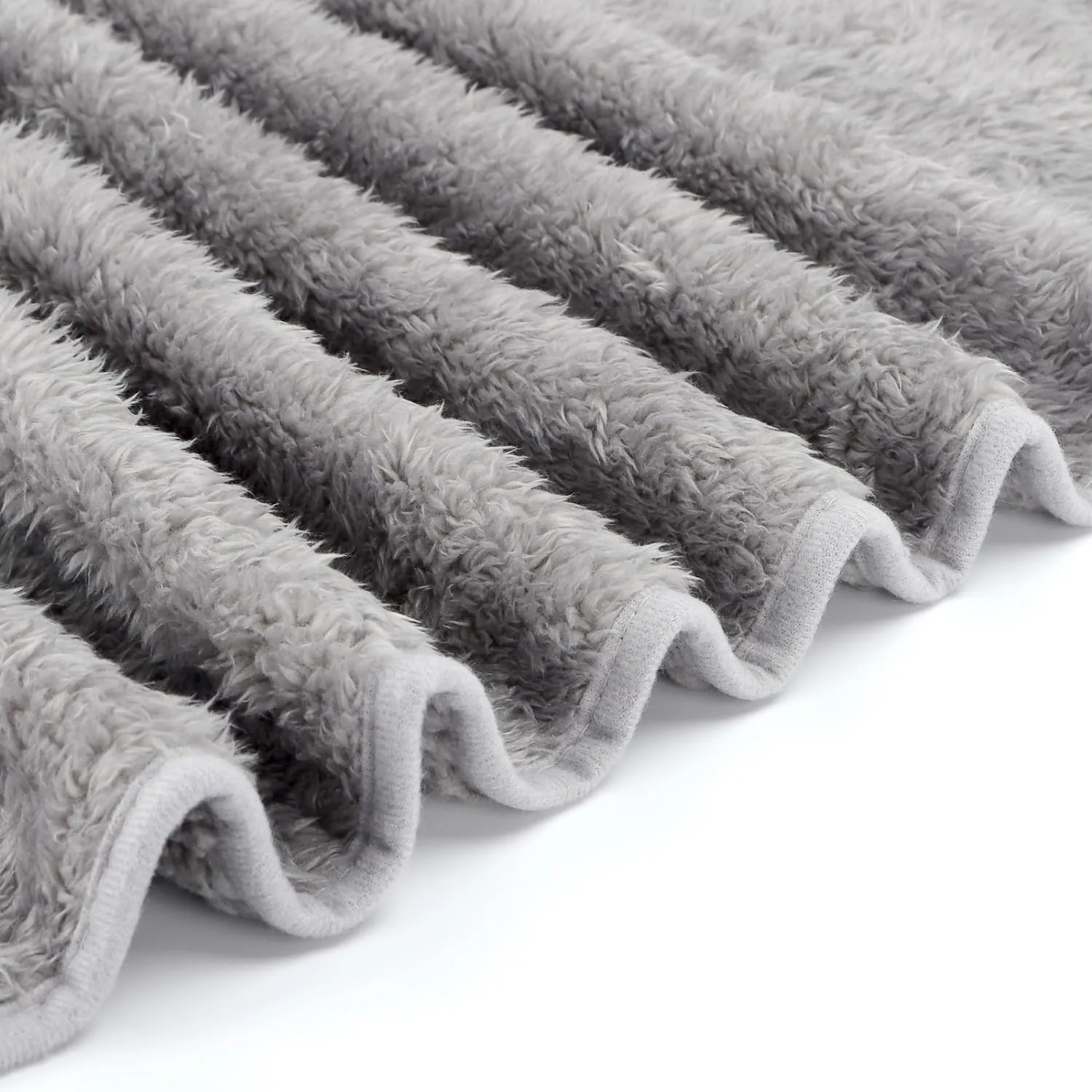 Nobleza Morbida Coperta in Pile per Cani e Gatti. Confezione, Color Grigio Chiaro, Misure 80 * 80cm - immagine 4