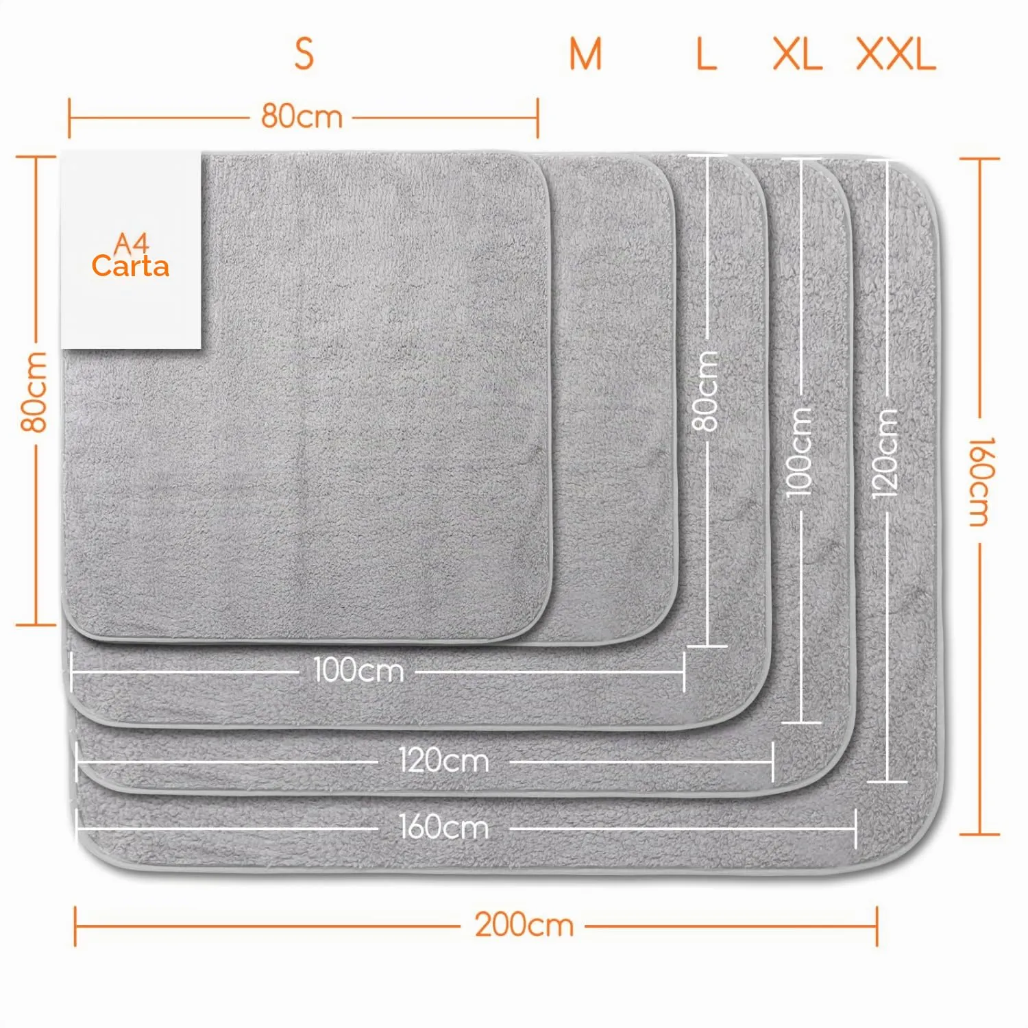 Nobleza Morbida Coperta in Pile per Cani e Gatti. Confezione, Color Grigio Chiaro, Misure 80 * 80cm - immagine 7