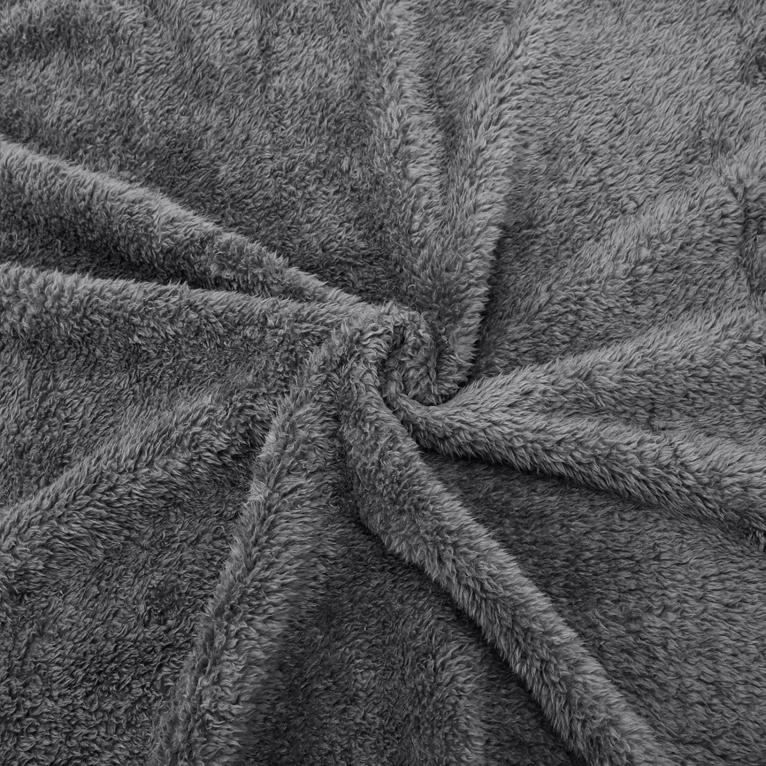 Nobleza Morbida Coperta in Pile per Cani e Gatti. Confezione, Color Grigio, Misure 200 * 160cm - immagine 3