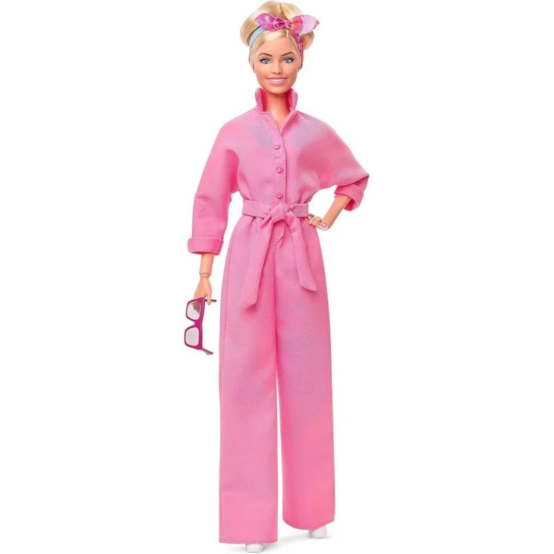 Bambola Barbie Mattel Articolata 30 cm Tuta Rosa Occhiali Espositiva - immagine 1