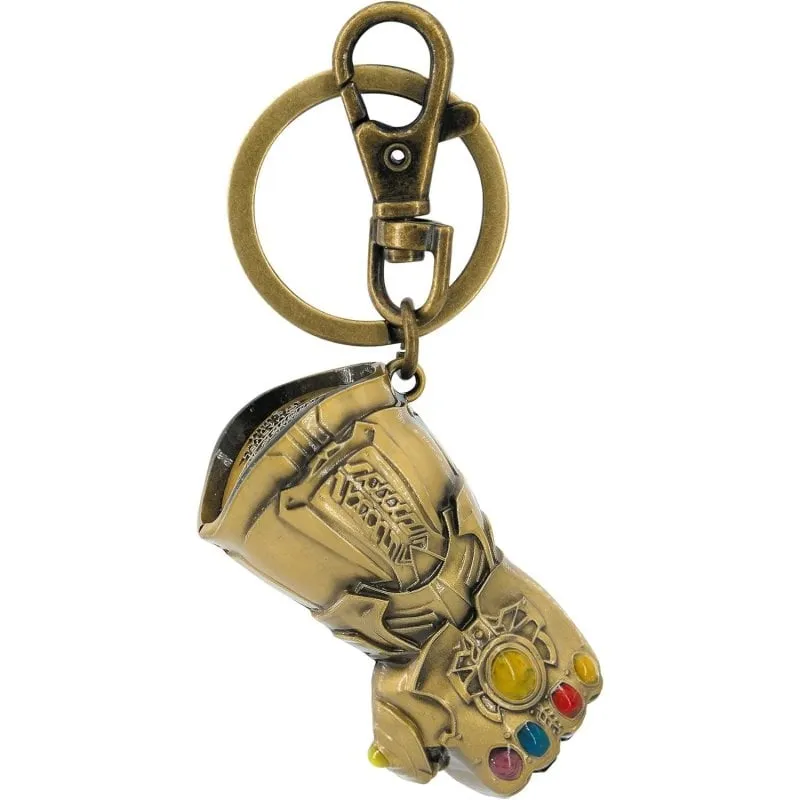 Portachiavi Marvel Guanto dell'Infinito Metallo Multicolore Ufficiale - immagine 1