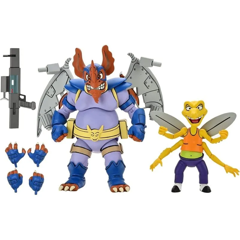 Figura Articolata Neca TMNT Wingnut e Screwloose 18 cm PVC - immagine 1