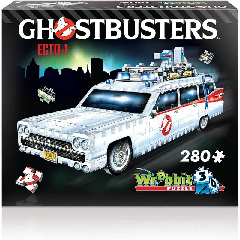 Puzzle 3D Auto Ecto-1 Wrebbit Ghostbusters 280 pezzi schiuma - immagine 1